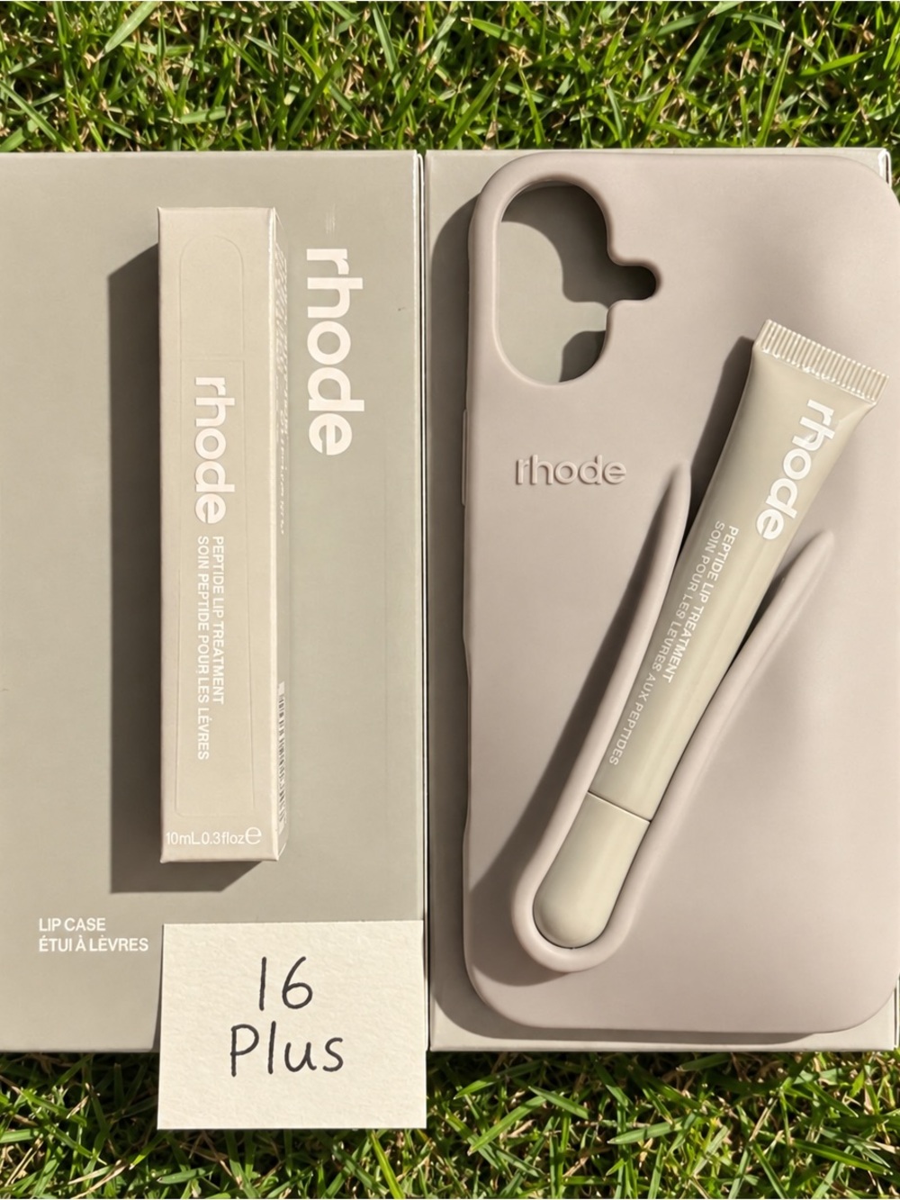 RHODE Peptide Lip Treatment & Matching Case in GREY